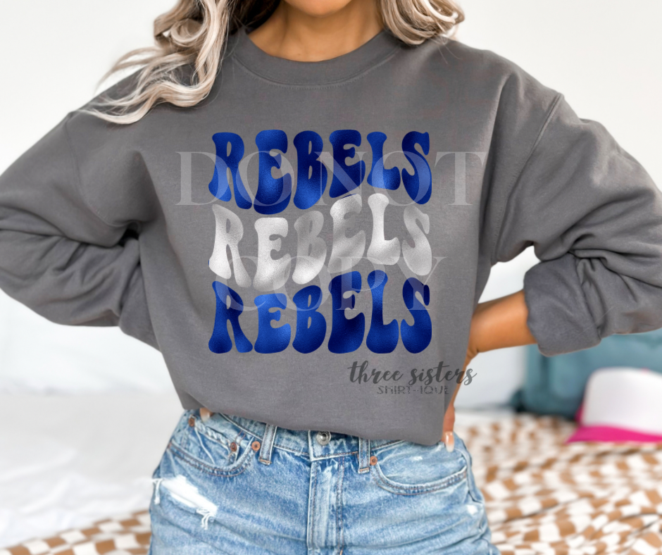 Foiled Rebels Wavy Stack Royal