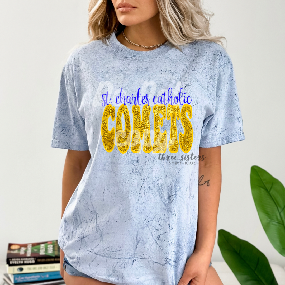 SCC Comets Faux Sequin