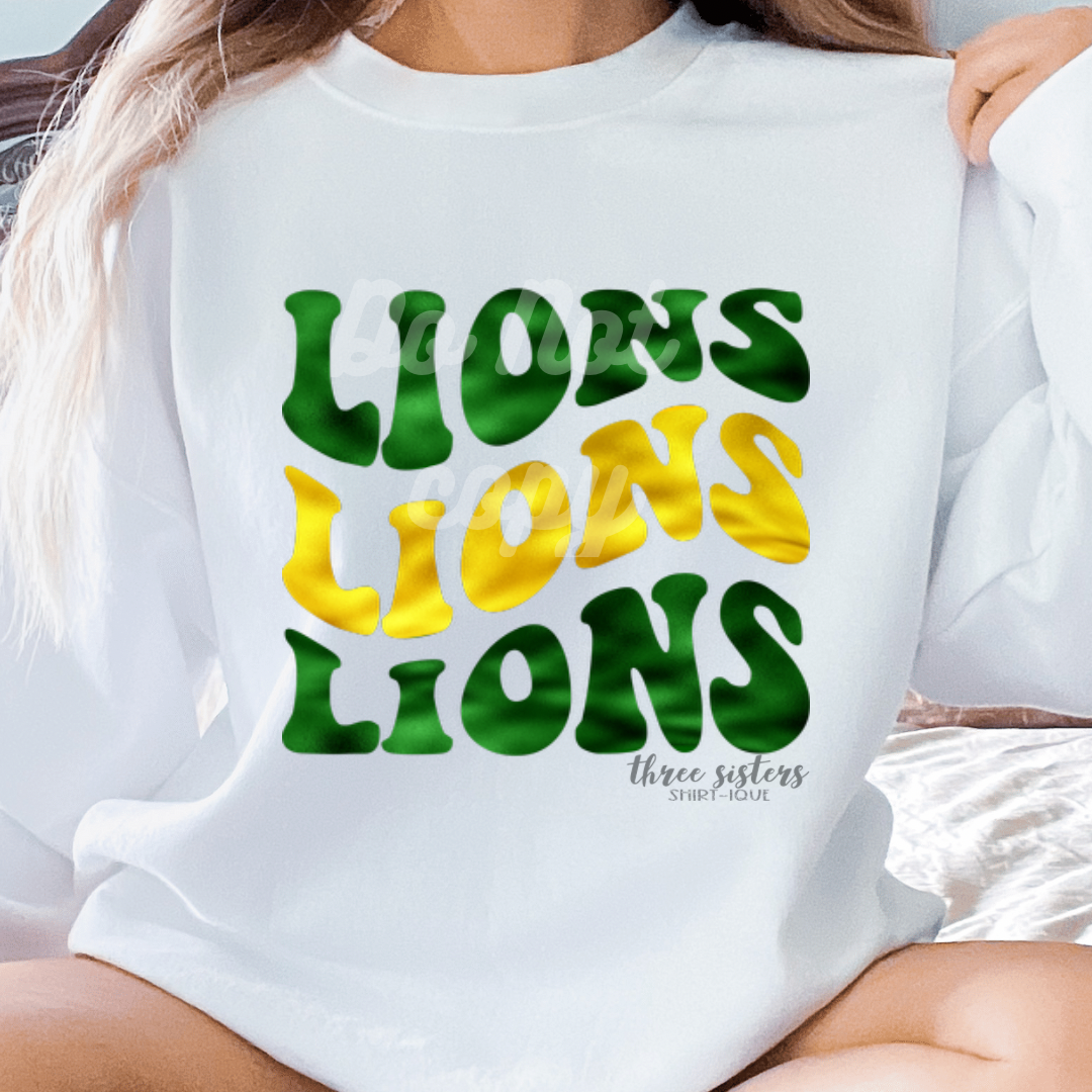 Foiled Lions Wavy Stack