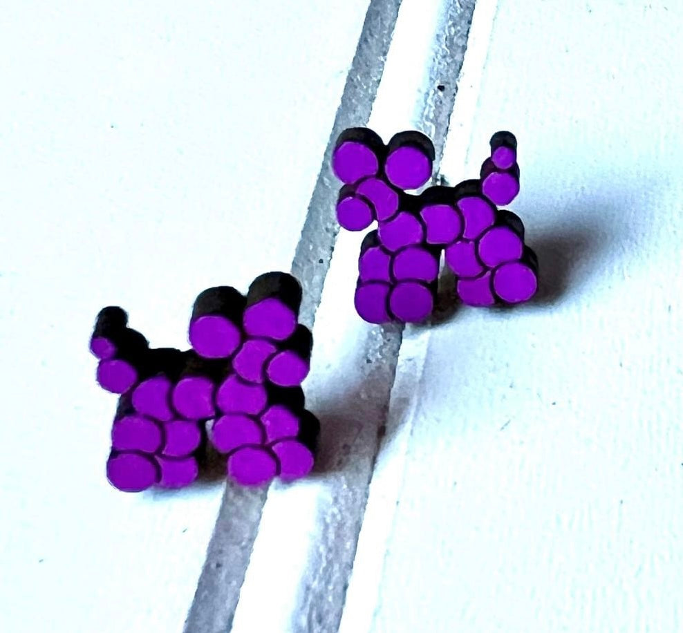 Bead Dog Stud earrings