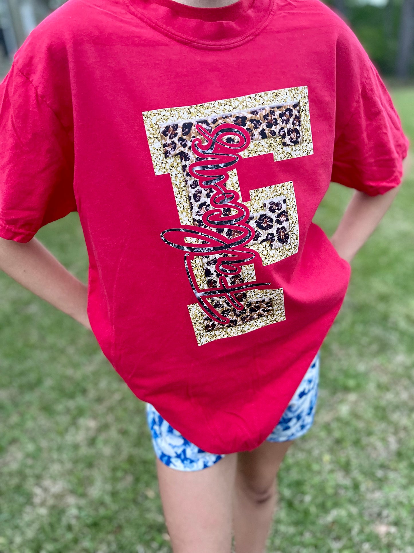 FALCONS Faux Chenille Bling