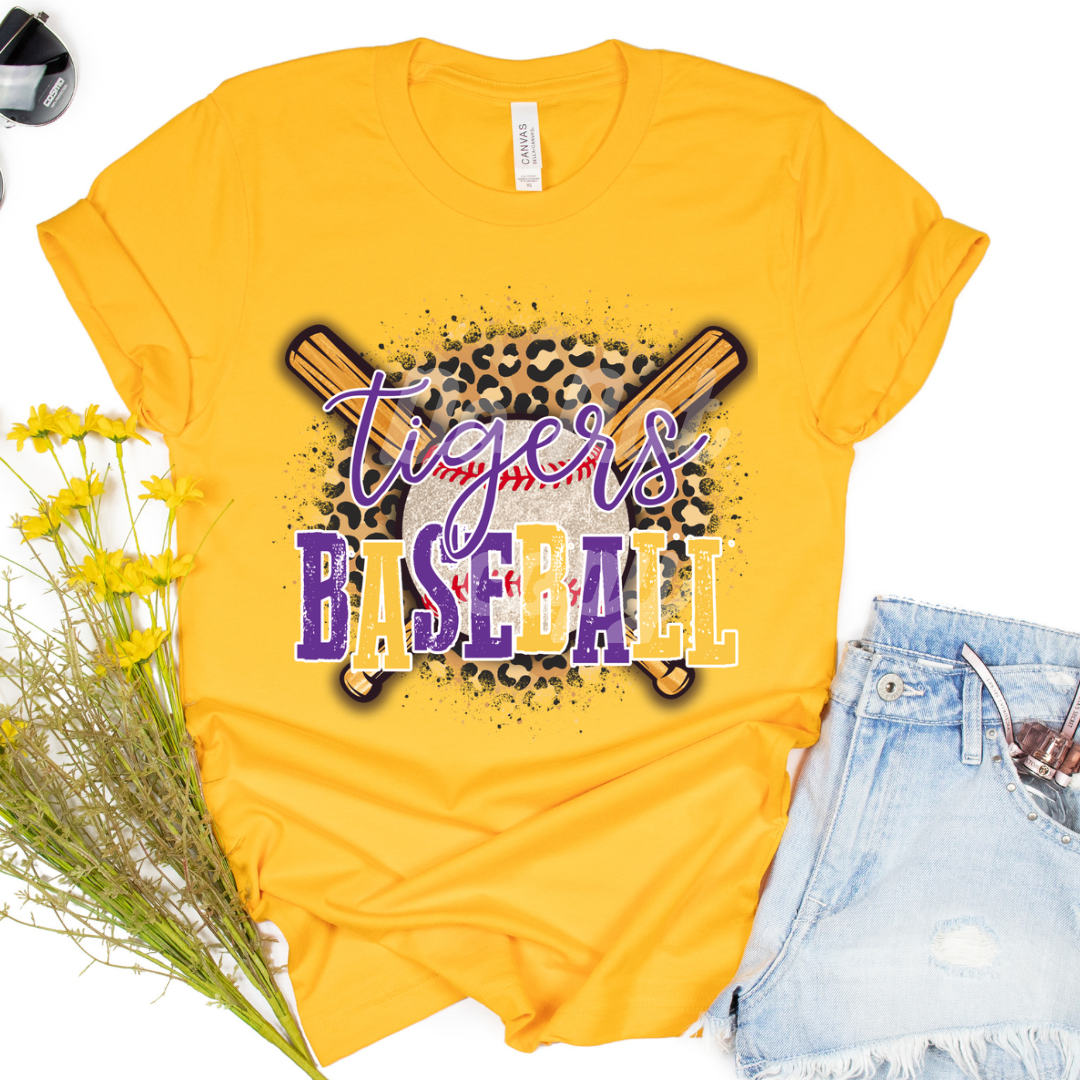 Tigers Splatter Leopard Baseball