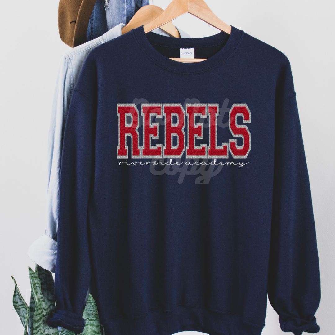 Faux Chenille RA Rebels