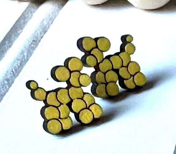 Bead Dog Stud earrings