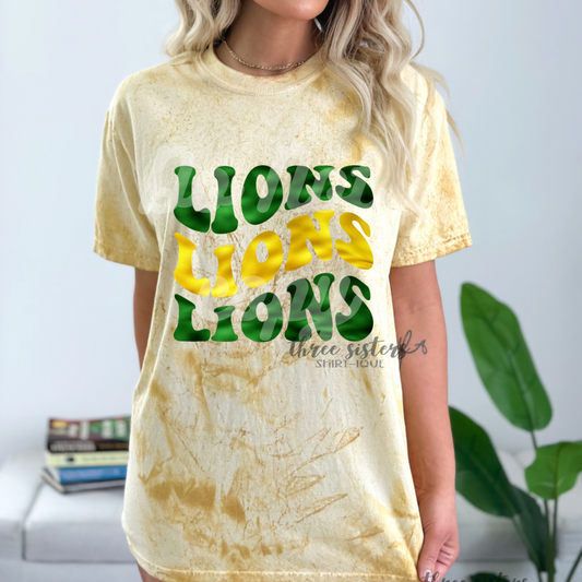 Foiled Lions Wavy Stack