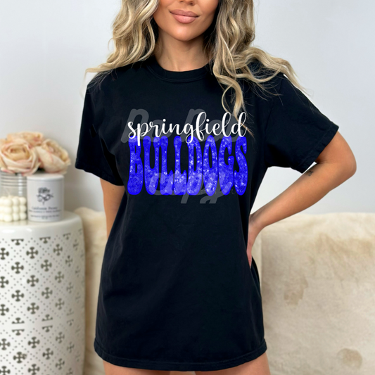 Springfield Bulldogs Faux Sequin