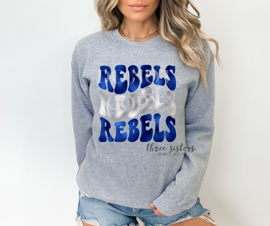 Foiled Rebels Wavy Stack Royal