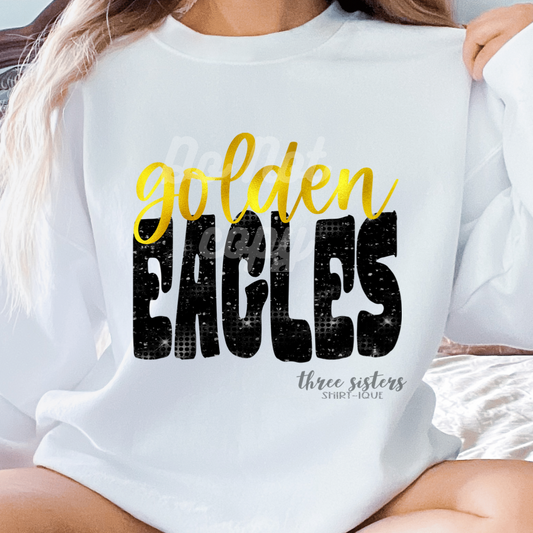 Golden Eagles Foil/Faux Sequin